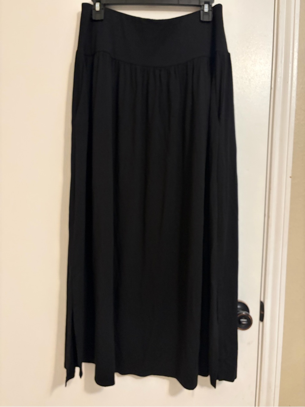 Eileen Fisher Black Maxi Skirt with Relaxed Silhouette